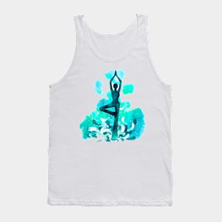 Yoga turquoise Tank Top